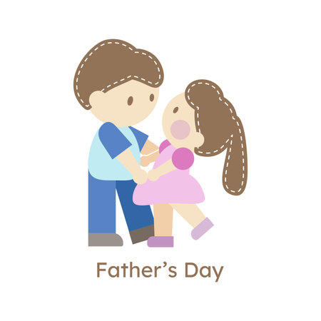 Vector Illustration for Father's Dayのイラスト素材