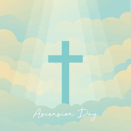 Vector Illustration for Ascension Dayのイラスト素材