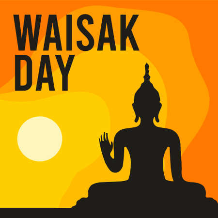 National Vesak Day Vector Illustrationのイラスト素材