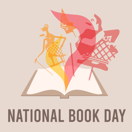 National Book Day Vector Illustrationのイラスト素材