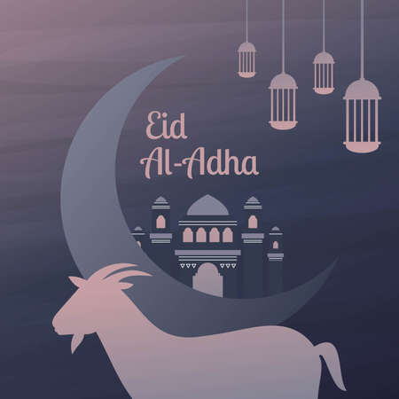 Vector Illustration for Eid Al Adhaのイラスト素材