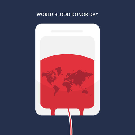 World International Blood Donor Dayのイラスト素材