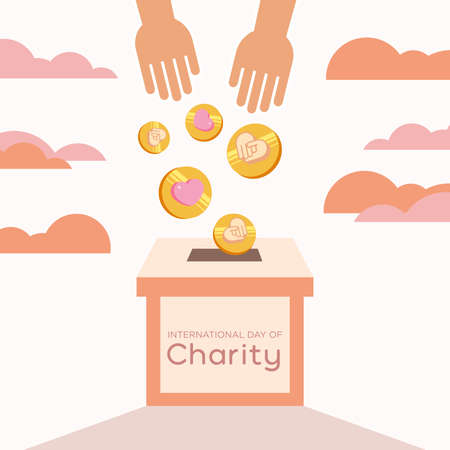Vector Illustration for International Day of Charityのイラスト素材