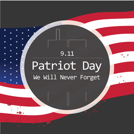 Patriot Day 9.11 Vector Illustration (Ilustrasi vektor Patriot Day 9.11)