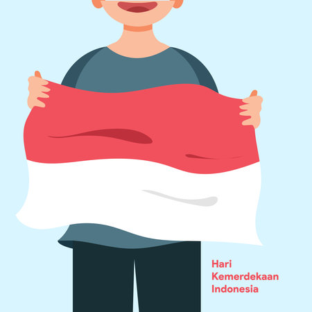 Hari Kemerdekaan Indonesia (Translation: Independence Day)のイラスト素材