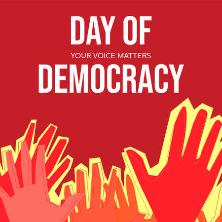 Day of Democracy Vector Illustrationのイラスト素材