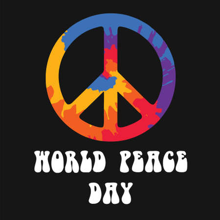 Vector Illustration for World Peace Dayのイラスト素材