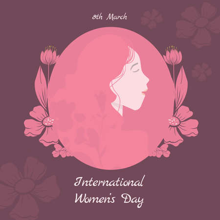 International Womenâs Day Vector Illustration (Ilustrasi Vektor Hari Wanita Internasional)のイラスト素材