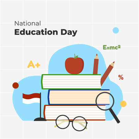 Vector Illustration for National Education Dayのイラスト素材
