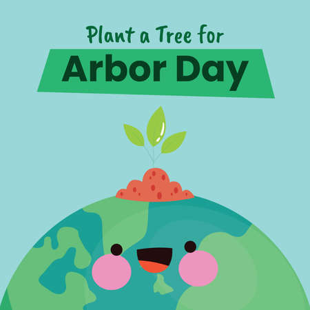 Illustration for happy arbor dayのイラスト素材
