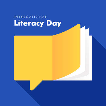 International Literacy Day Vector Illustrationのイラスト素材
