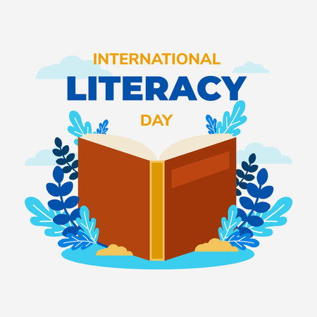 Vector Illustration for International Literacy Dayのイラスト素材
