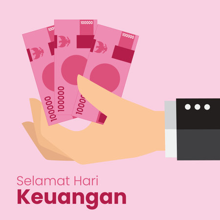 Celebration of Indonesian Money Dayのイラスト素材