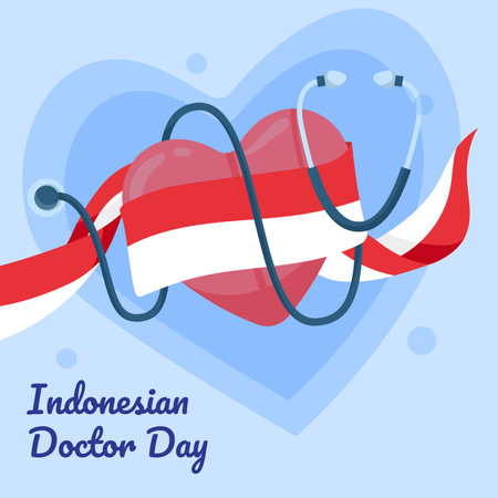 Celebration of indonesian doctor dayのイラスト素材