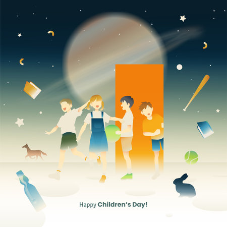 Happy Children's Day! Illustrationのイラスト素材