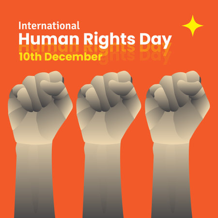 International human rights dayのイラスト素材