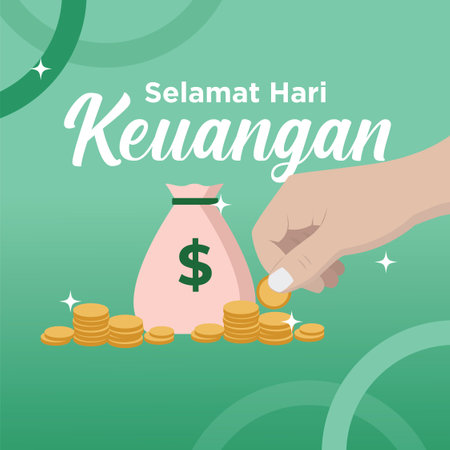 Vector illustration of a background or poster for the day of saving.の写真素材
