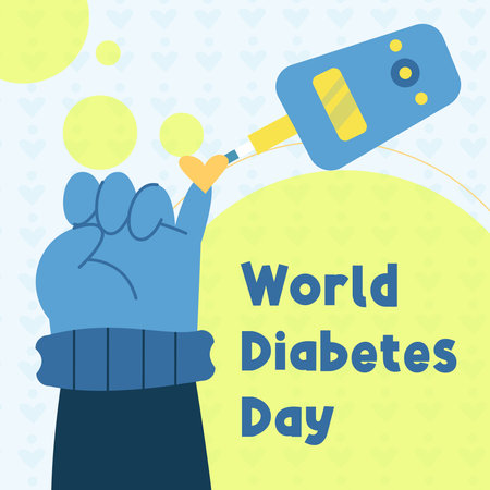 World Diabetes Day Greetings Dayの写真素材
