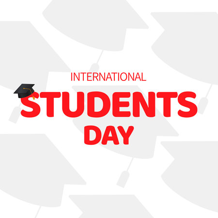 International Student's Day. Vector illustration of a background for Student's Day.の写真素材