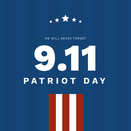 Patriot Day. Vector illustration of a background for Patriot Day.