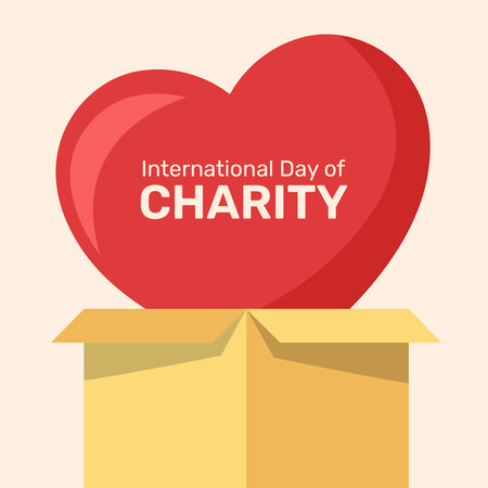 International Day of Charity. February 14. Holiday concept. Vector illustrationの写真素材