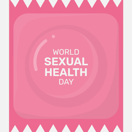 World Sexual Health Day Vector Illustration. Suitable for greeting card, poster and banner.の写真素材
