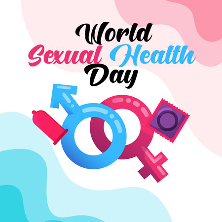 World Sexual Health Day. Vector illustration of a banner for World Sexual Health Day.の写真素材