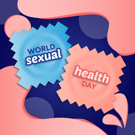 World Sexual Health Day Vector Illustration. Suitable for greeting card, poster and banner.のイラスト素材