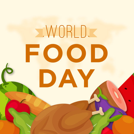 World Food Day Vector Illustration.のイラスト素材