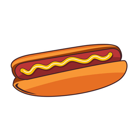 hot dog vector illustration graphicのイラスト素材