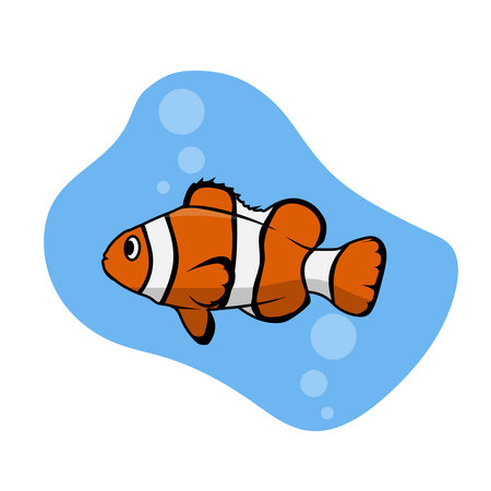 clown fish vector illustration graphicのイラスト素材