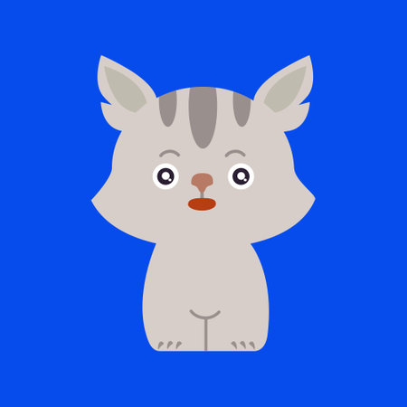 Funny Cat Cartoon for Kidsのイラスト素材