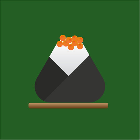 Minimalist illustration of sushiのイラスト素材