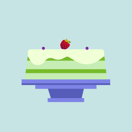 Minimalist Illustration Birthday Cakeのイラスト素材