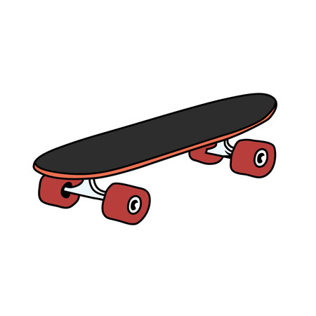 simple skateboard vector illustration graphicのイラスト素材