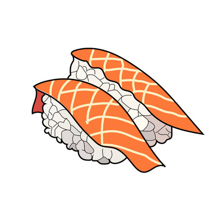 simple sashimi vector illustration graphicのイラスト素材