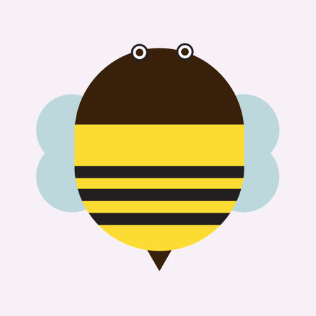 bee icon design, vector illustration eps10 graphicのイラスト素材