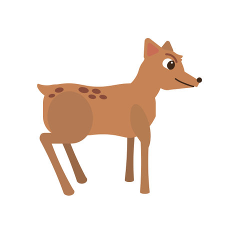 Cute deer cartoon icon vector illustration graphic design vector illustration graphic designのイラスト素材