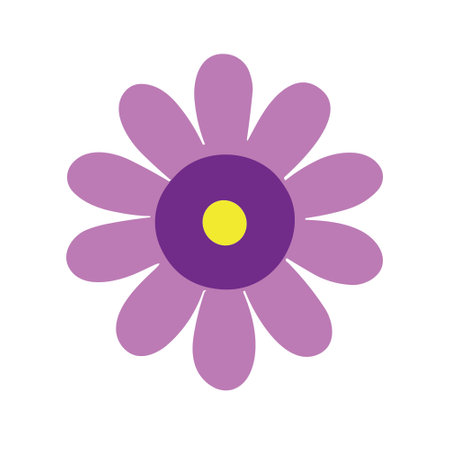 cute flower flat style icon vector illustration design, designed for web and appのイラスト素材