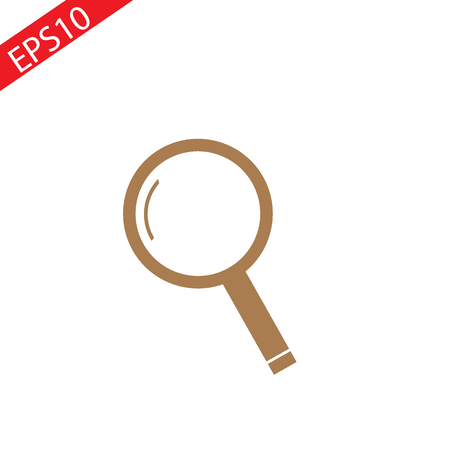 Brown search icon. sign designのイラスト素材