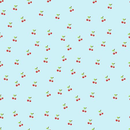 Seamless pattern of cherriesのイラスト素材