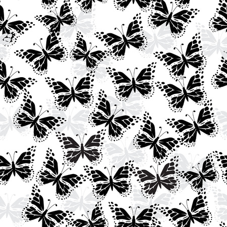 Beautiful butterfly pattern vector illustrationのイラスト素材
