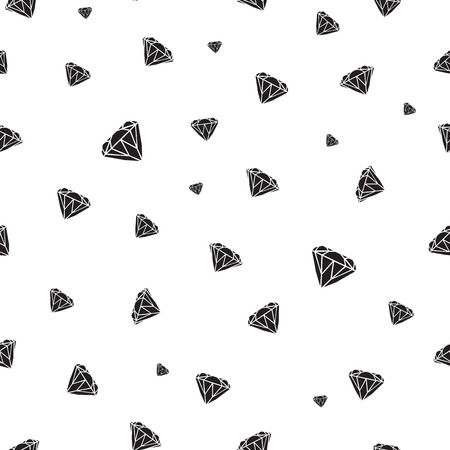 Black diamonds seamless pattern.のイラスト素材