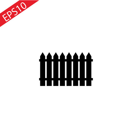 fence icon on white background vector illustrationのイラスト素材
