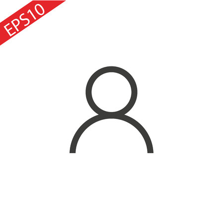 Consultant flat vector icon. User flat vector iconのイラスト素材