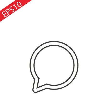 Speech bubbles Icon vector flat designのイラスト素材