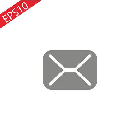 Mail icon Vector illustration on white background.のイラスト素材