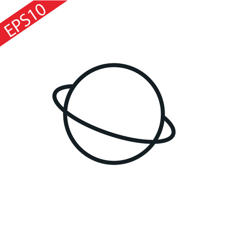 Simple Saturn vector icon .Vector saturn icon.のイラスト素材