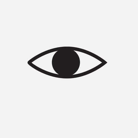 line Eye icon on white background.のイラスト素材
