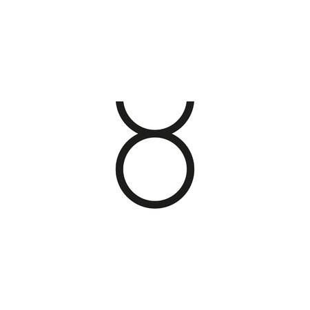 Taurus Zodiac sign icon. Web element. Premium quality graphic design. Signs symbols collection, simple icon for websites, web design, mobile app, info graphics on white background.の写真素材